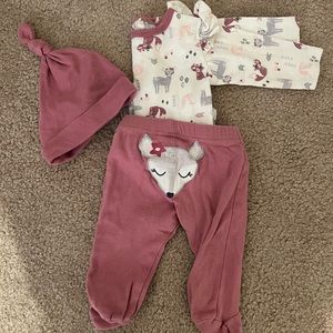Baby girls 3 piece set. 3-6 months